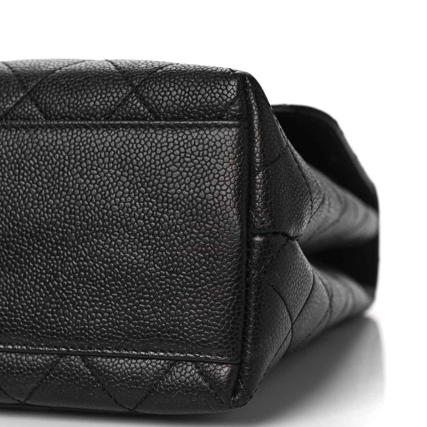 Chanel Caviar Quilted Jumbo Kelly Flap Black 9 of 9