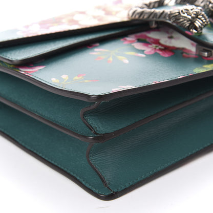 Gucci Calfskin Blooms Print Small Dionysus Shoulder Bag Bright Emerald Multicolor 6 of 10