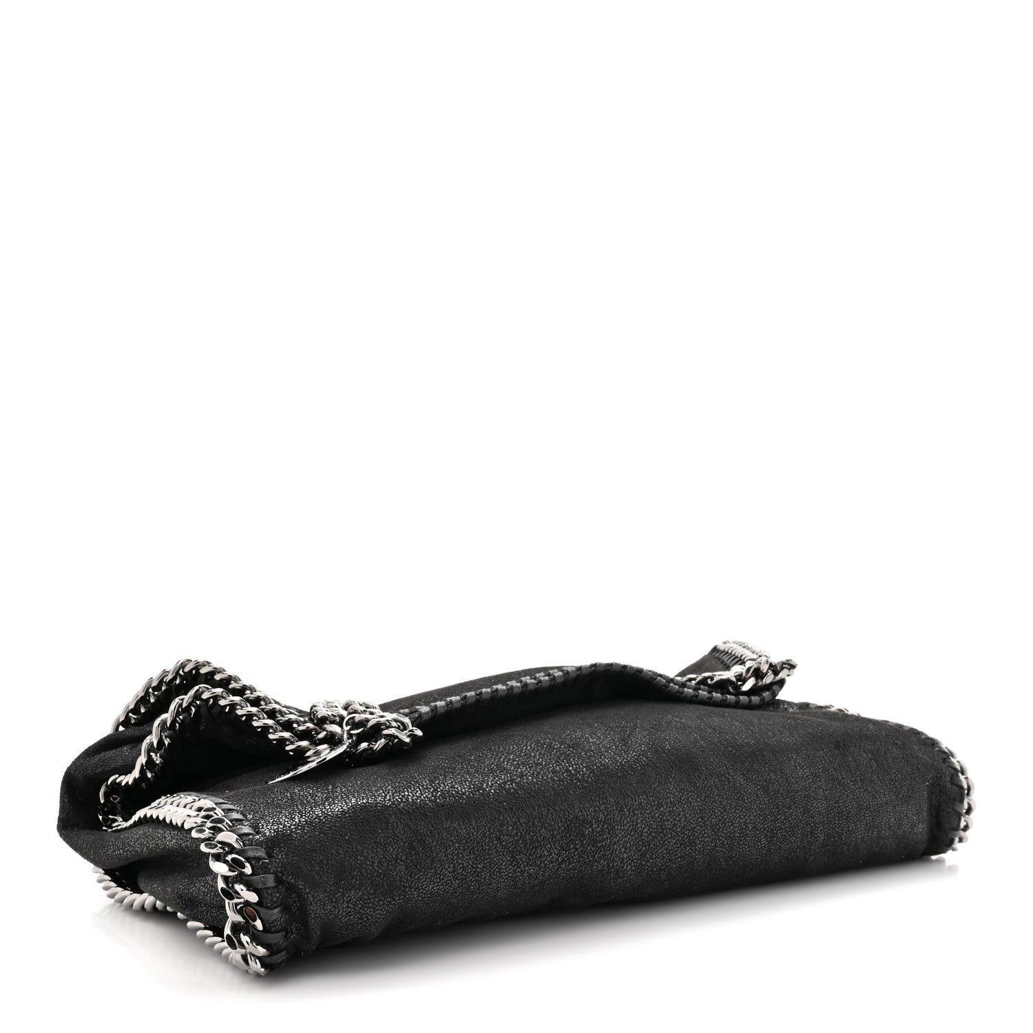 Stella McCartney Shaggy Deer Falabella Fold Over Tote Black 4 of 9