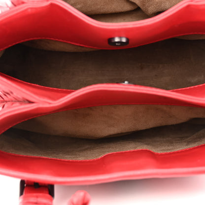 Bottega Veneta Calfskin Intrecciato Mini Roma Red 7 of 12