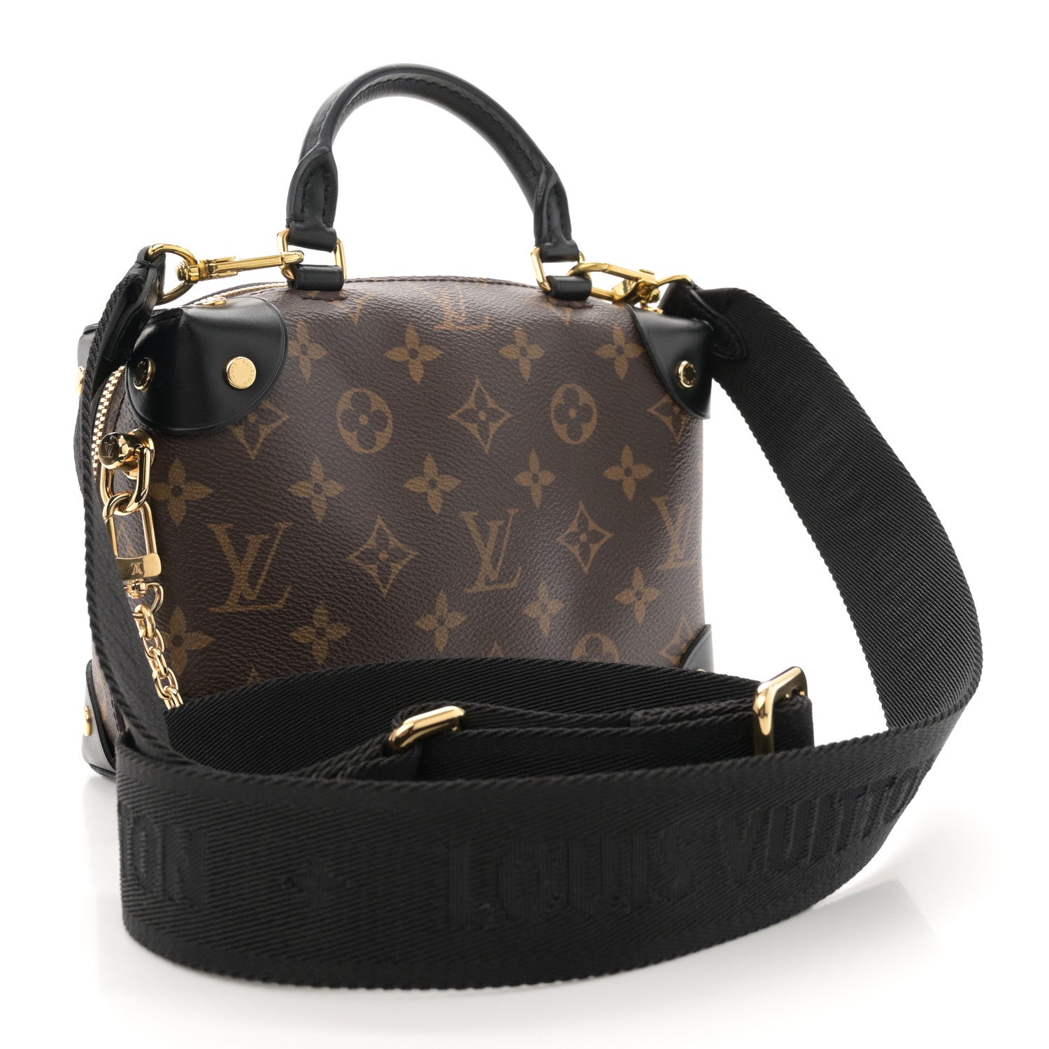 Louis Vuitton Monogram Petite Malle Souple Black 3 of 10