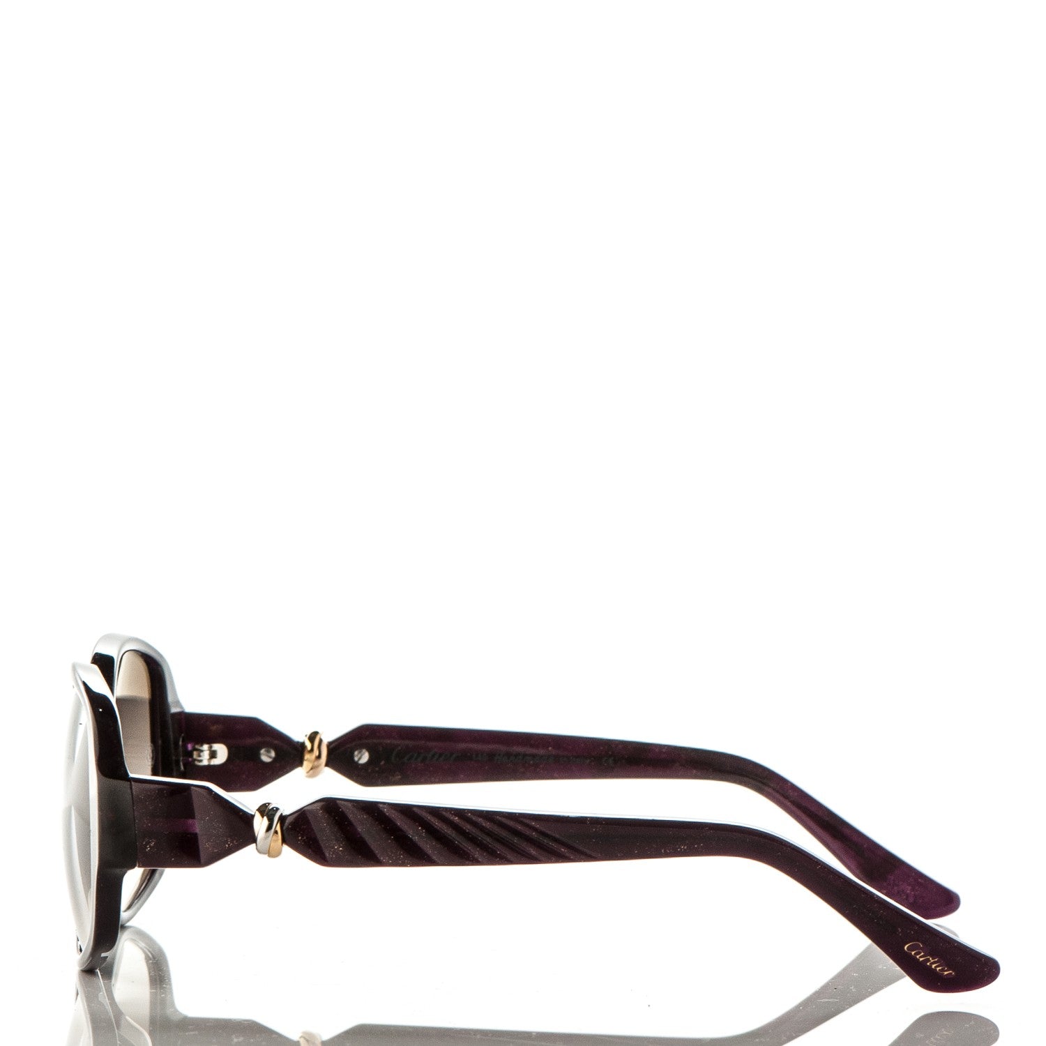 Cartier Trinity Glitter Sunglasses 140 Dark Purple 3 of 6
