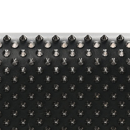 Christian Louboutin Calfskin Spikes Macaron Wallet Black 8 of 9
