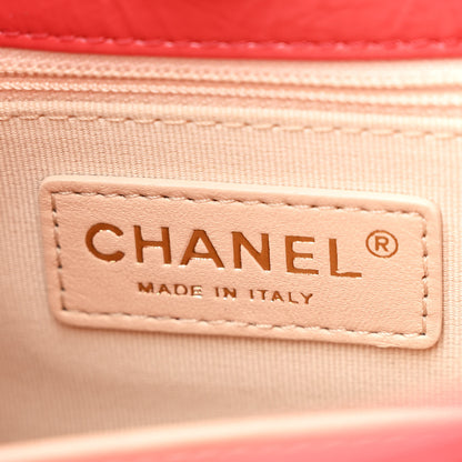 Chanel Shiny Crumpled Calfskin Quilted Wavy CC Hobo Red 6 of 12