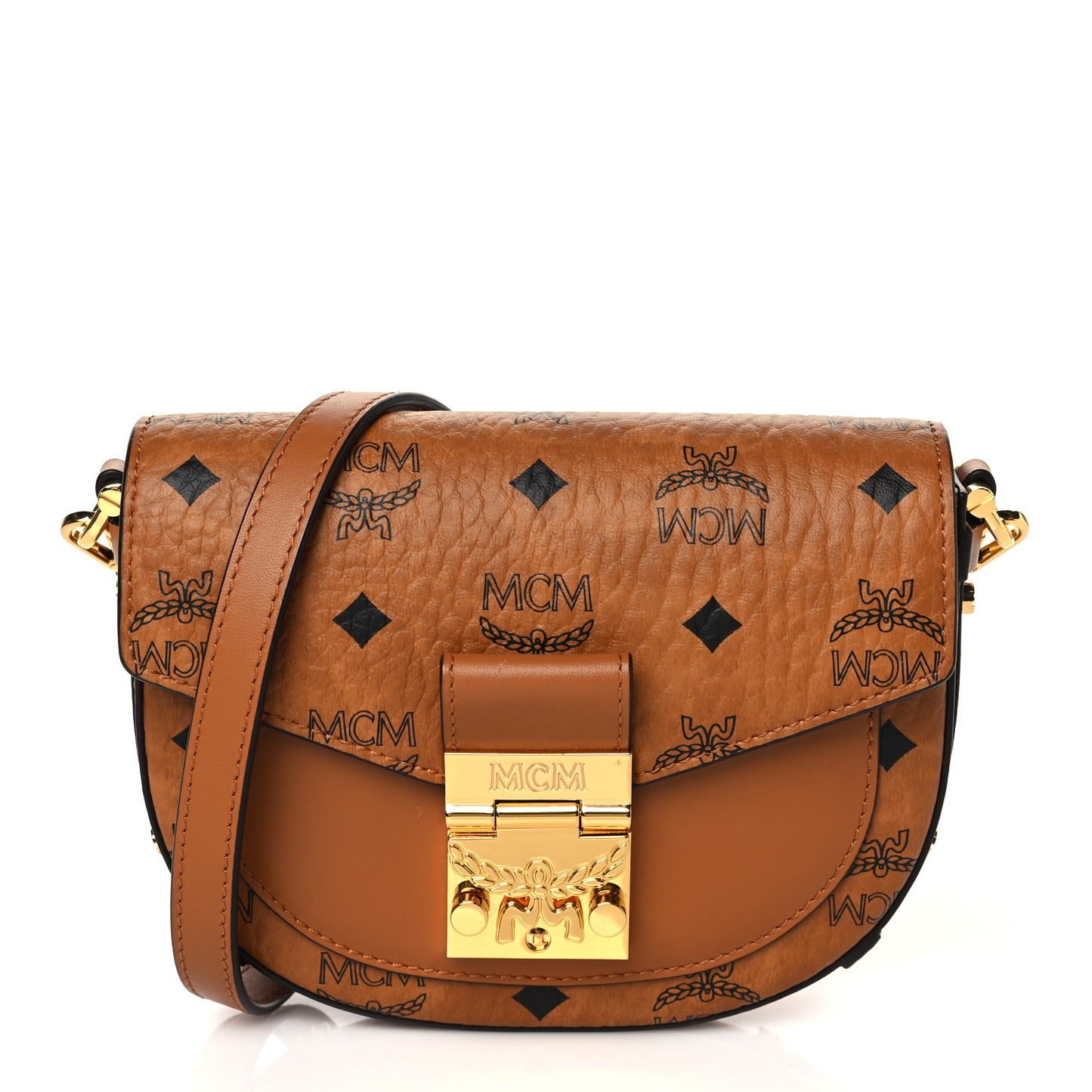Visetos Mini Patricia Crossbody Bag Cognac