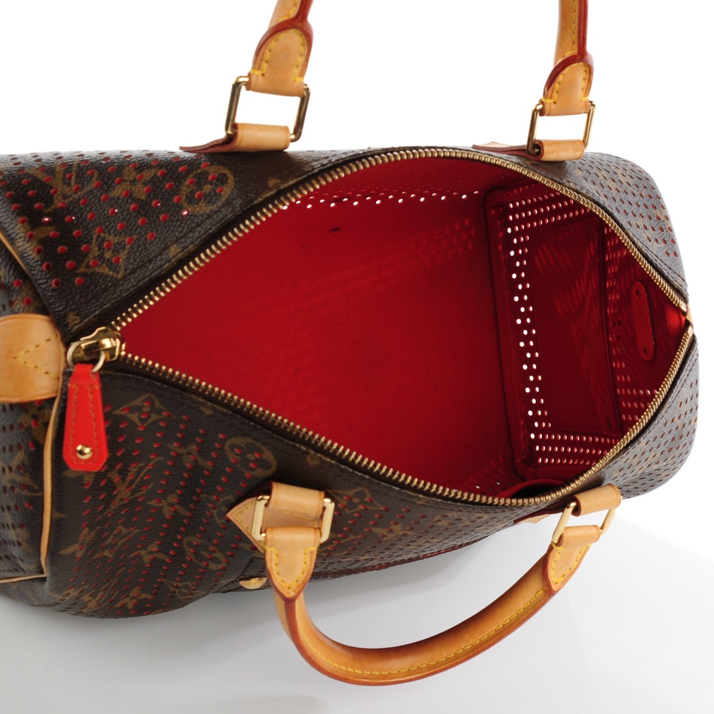 Monogram Perforated Speedy 30 Orange