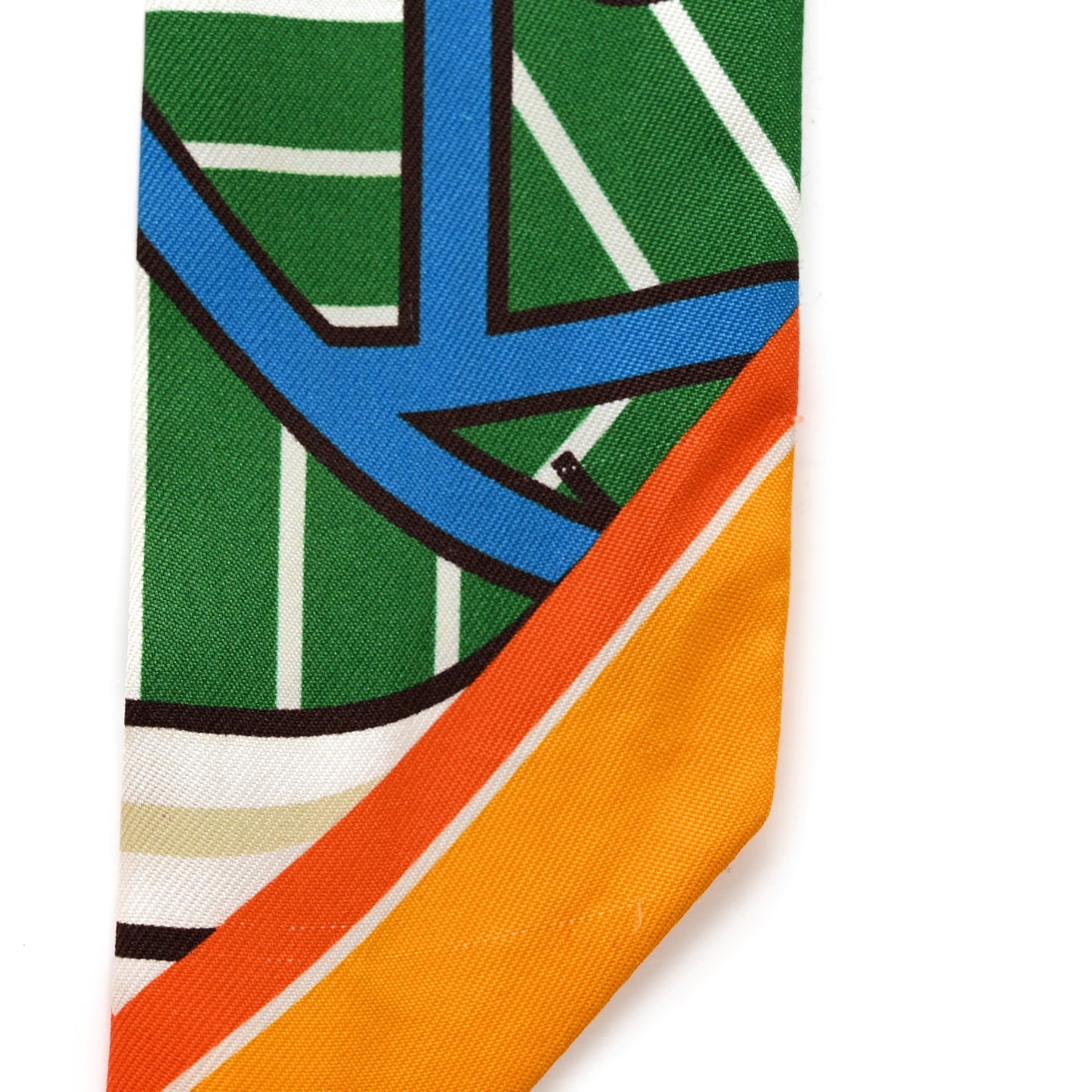 Twilly Scarf Orange Multicolor
