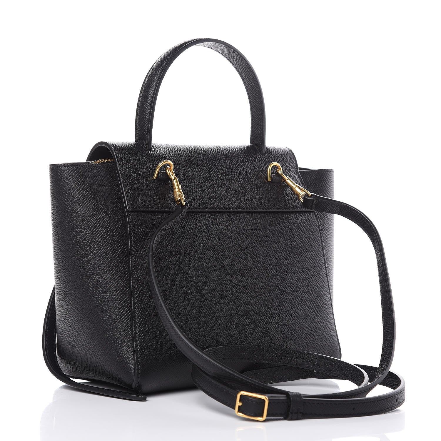 Celine Grained Calfskin Nano Belt Bag Black 3 of 9