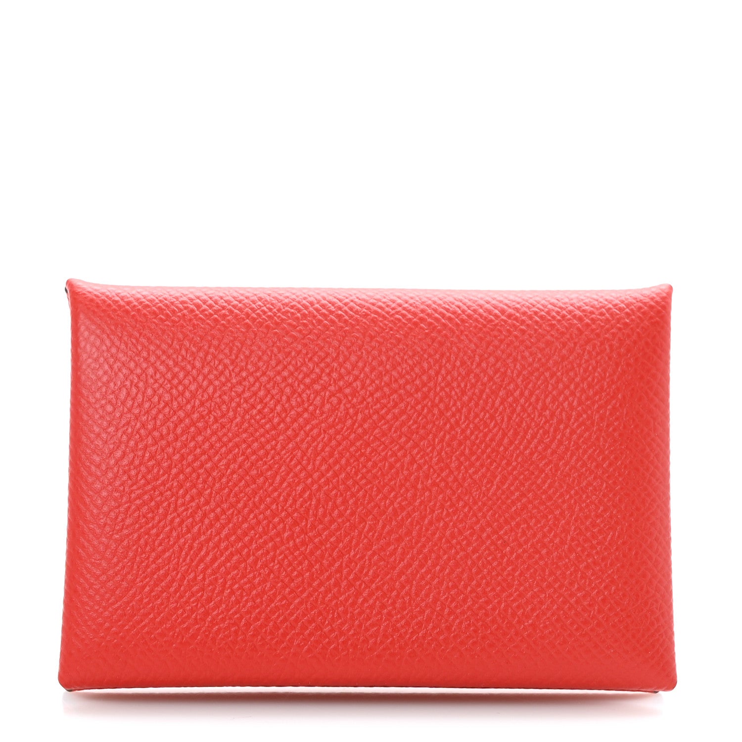 Hermes Epsom Calvi Card Case Rouge De Coeur 1 of 9