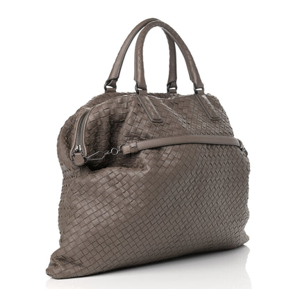 Bottega Veneta Nappa Intrecciato Maxi Convertible Tote Steel 3 of 10