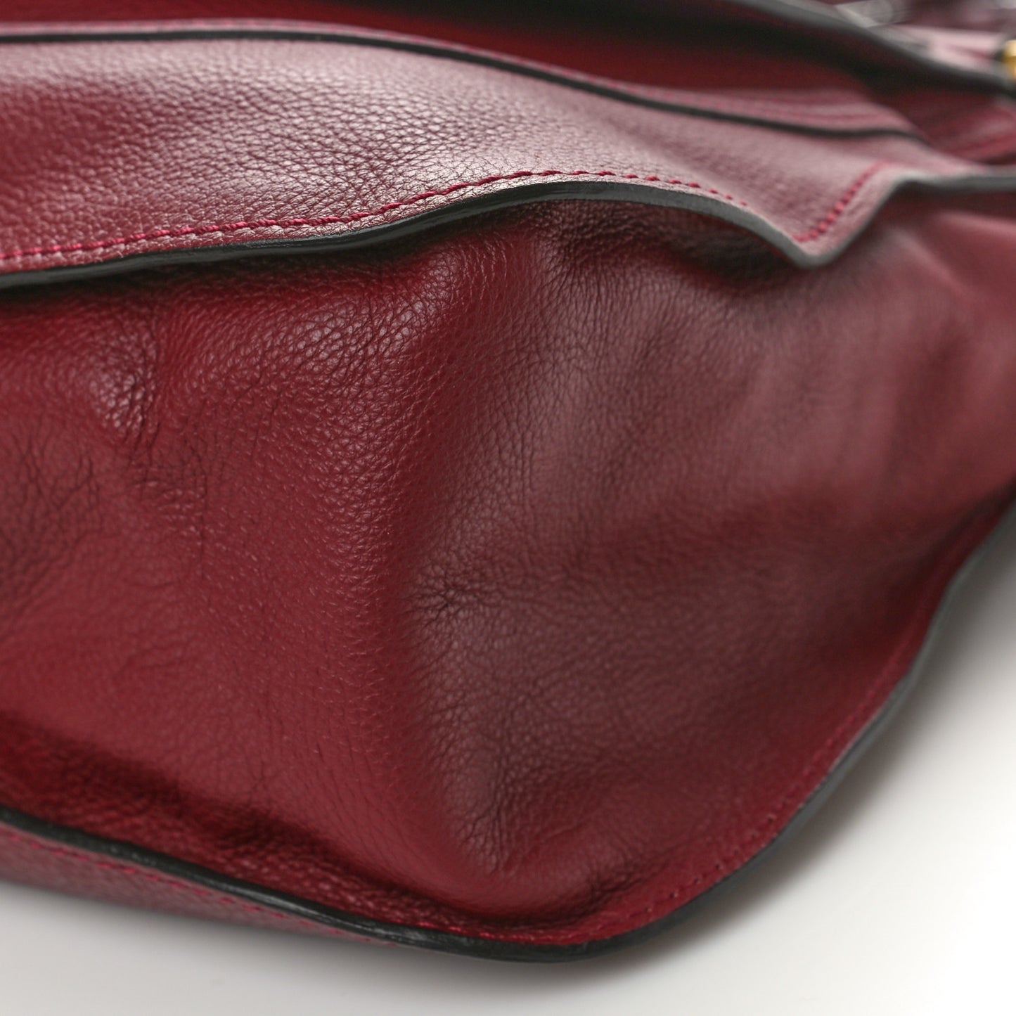 Calfskin Medium Marcie Satchel Garnet