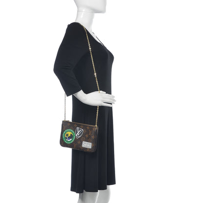 Louis Vuitton Monogram World Tour Double Zip Pochette 2 of 12