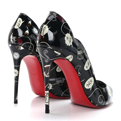 Christian Louboutin Patent Weapons Hot Chick 100 Pumps 39.5 Black Multicolor 4 of 7