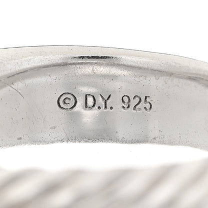 David Yurman Sterling Silver Diamond 5mm Crossover Ring 52 6 4 of 6