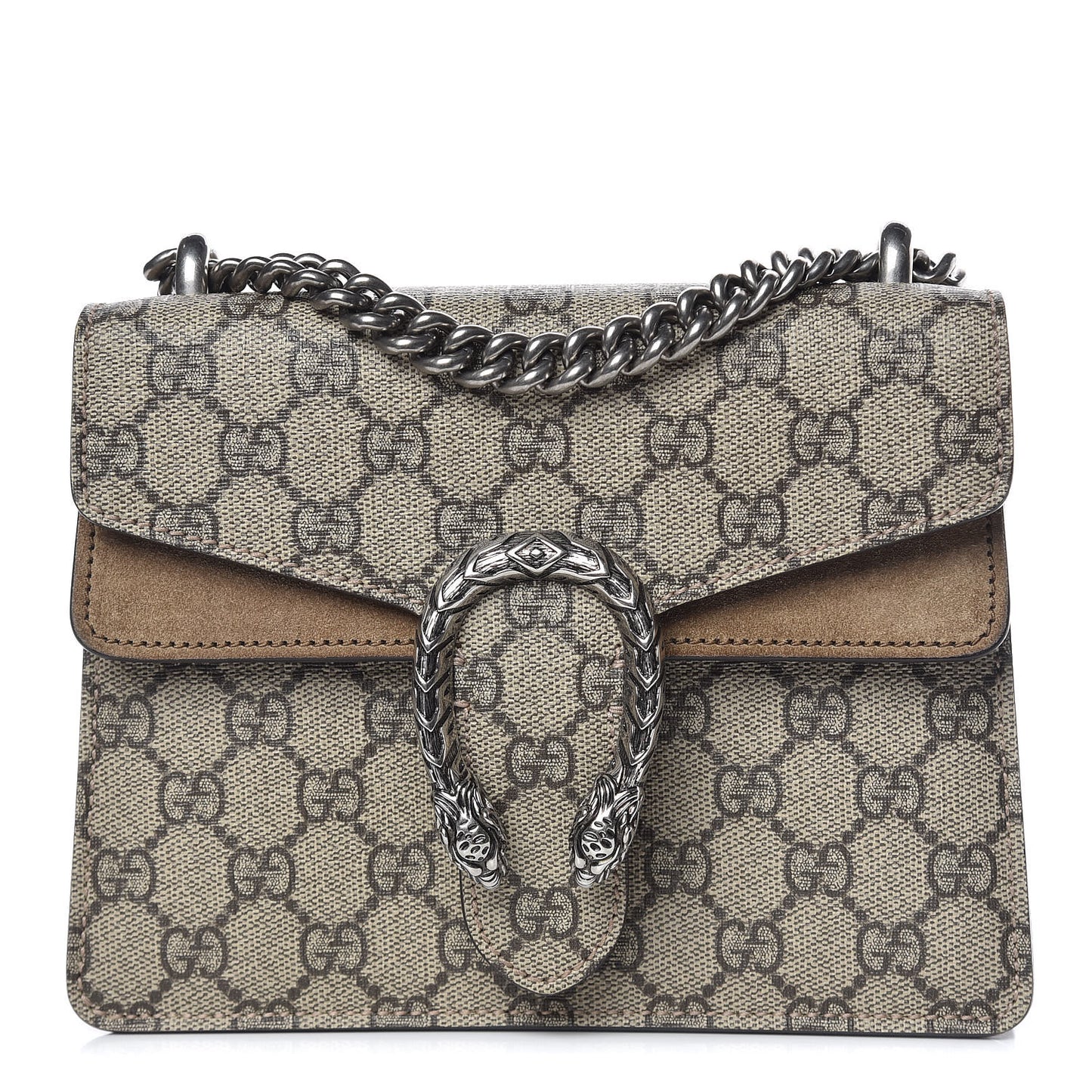 GG Supreme Monogram Mini Dionysus Shoulder Bag Taupe