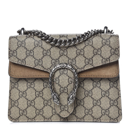 Gucci GG Supreme Monogram Mini Dionysus Shoulder Bag Taupe 1 of 10