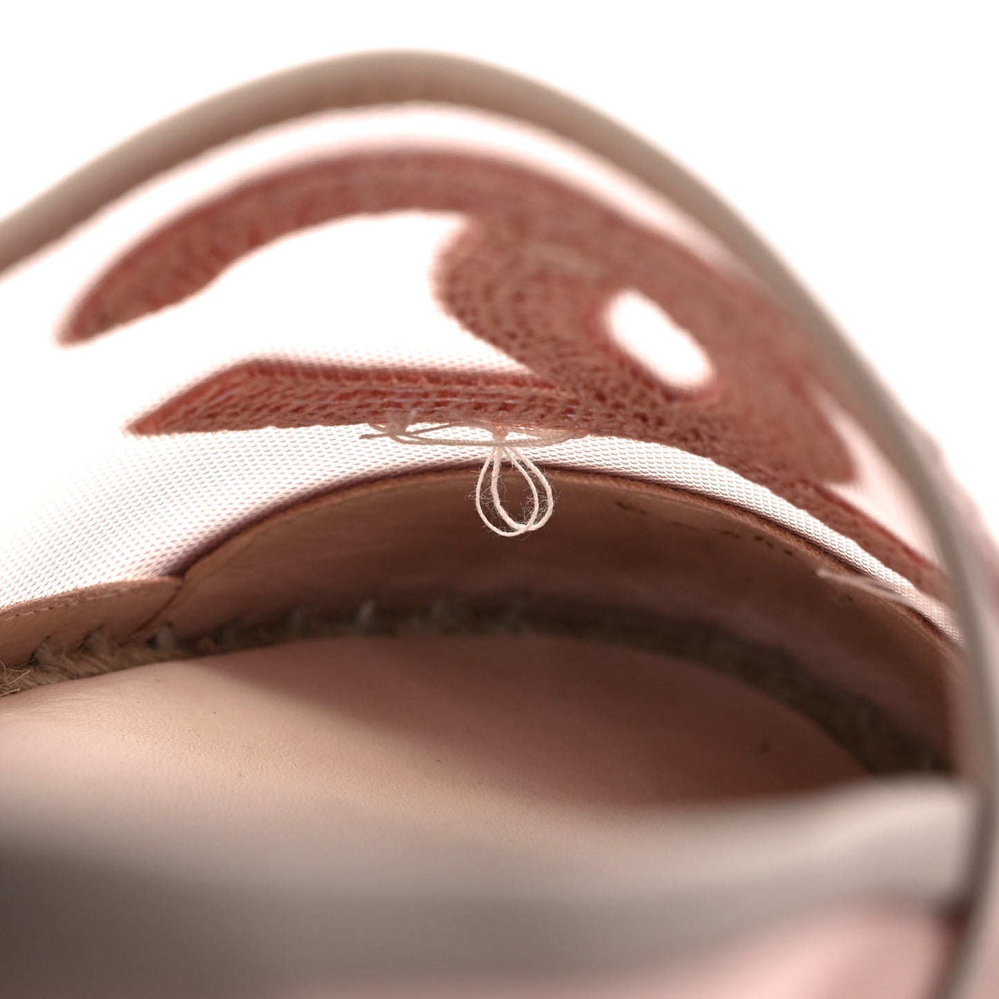 Mesh Grosgrain CC Espadrilles 39 Pink