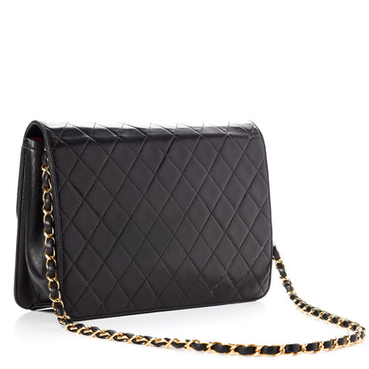 Chanel Lambskin Quilted Medium Single Flap Black 3 of 14