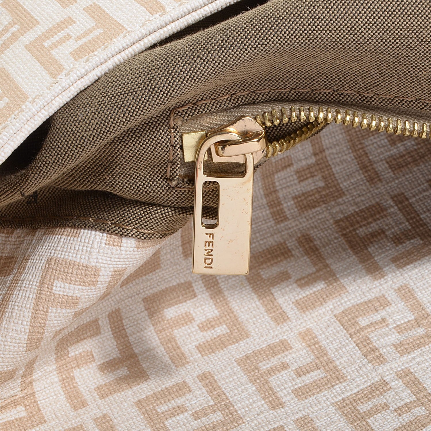 Fendi Zucchino Spalmati Forever Mama Baguette Crema Ecru 10 of 10