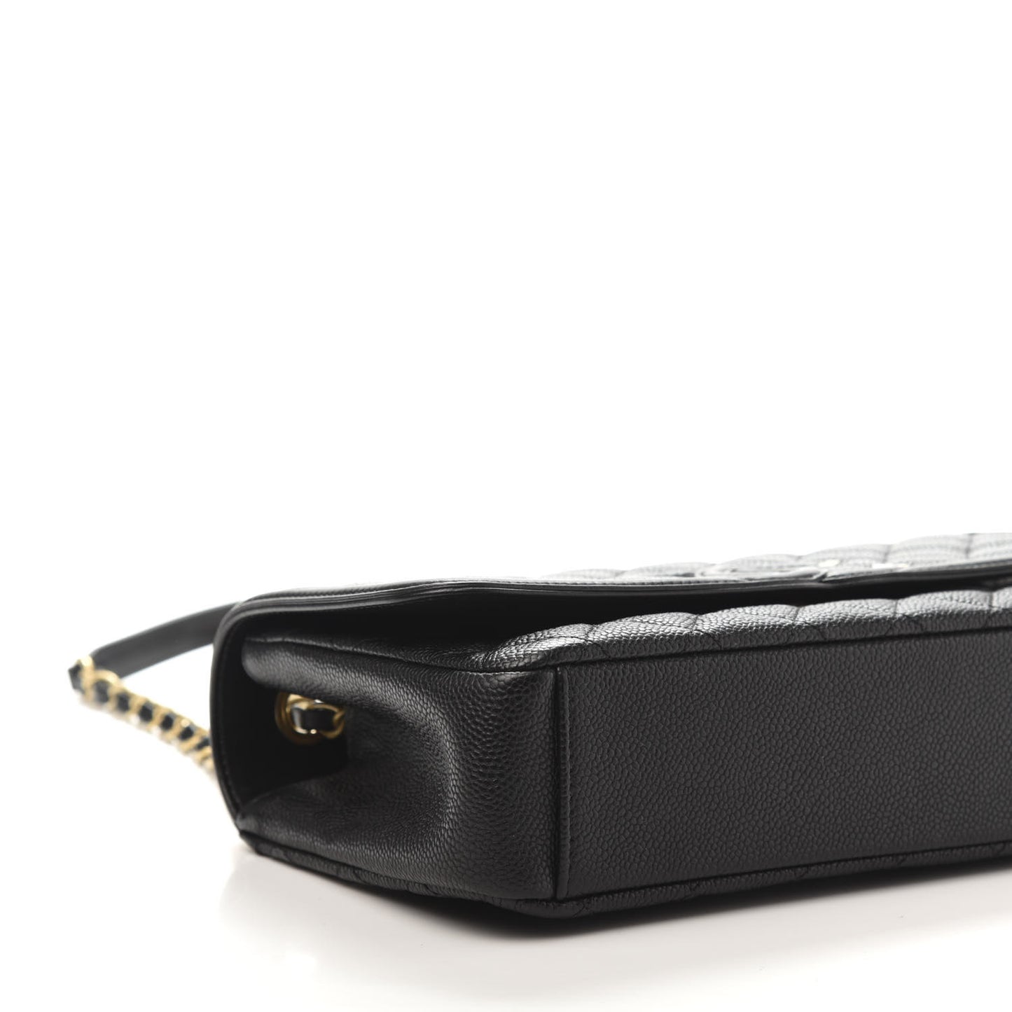 Caviar Quilted Medium CC Filigree Flap Black
