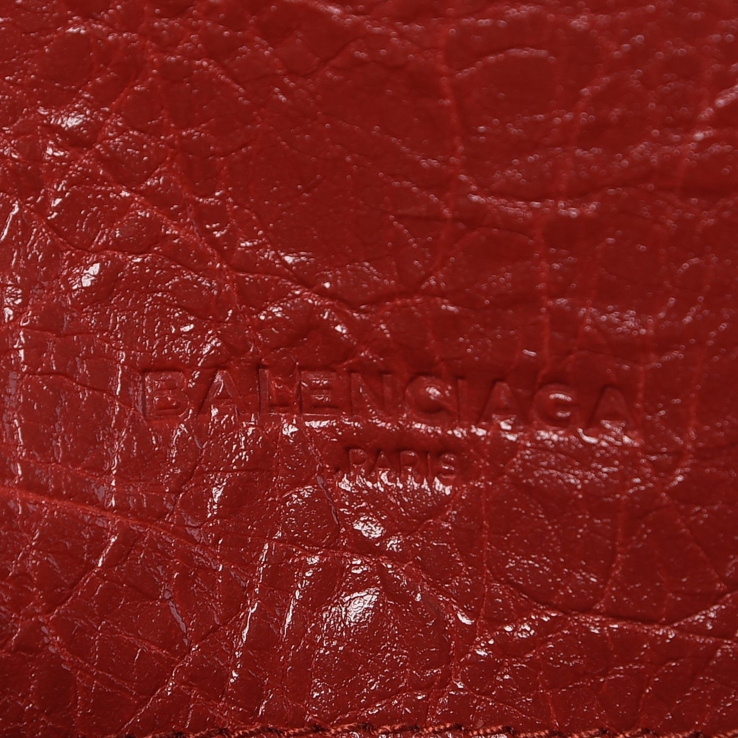 Balenciaga Agneau Blanket Money Wallet Rouge Brique 7 of 8