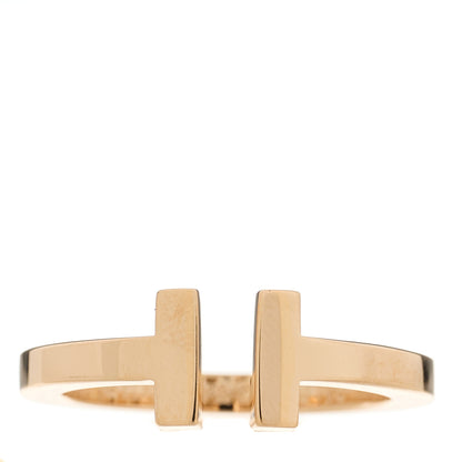 Tiffany 18K Rose Gold T Square Ring 59 8.75 1 of 7