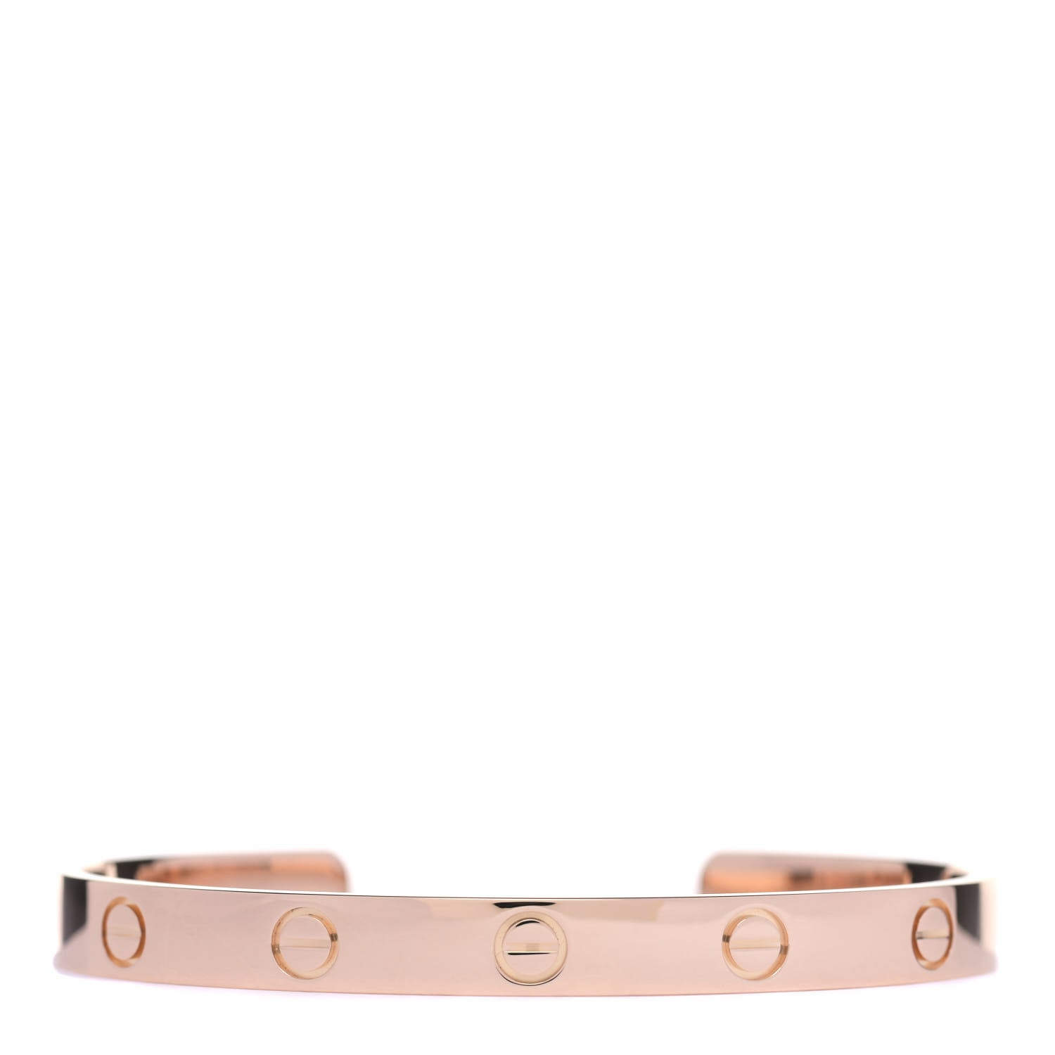 Cartier 18K Pink Gold LOVE Cuff Bracelet 17 1 of 5