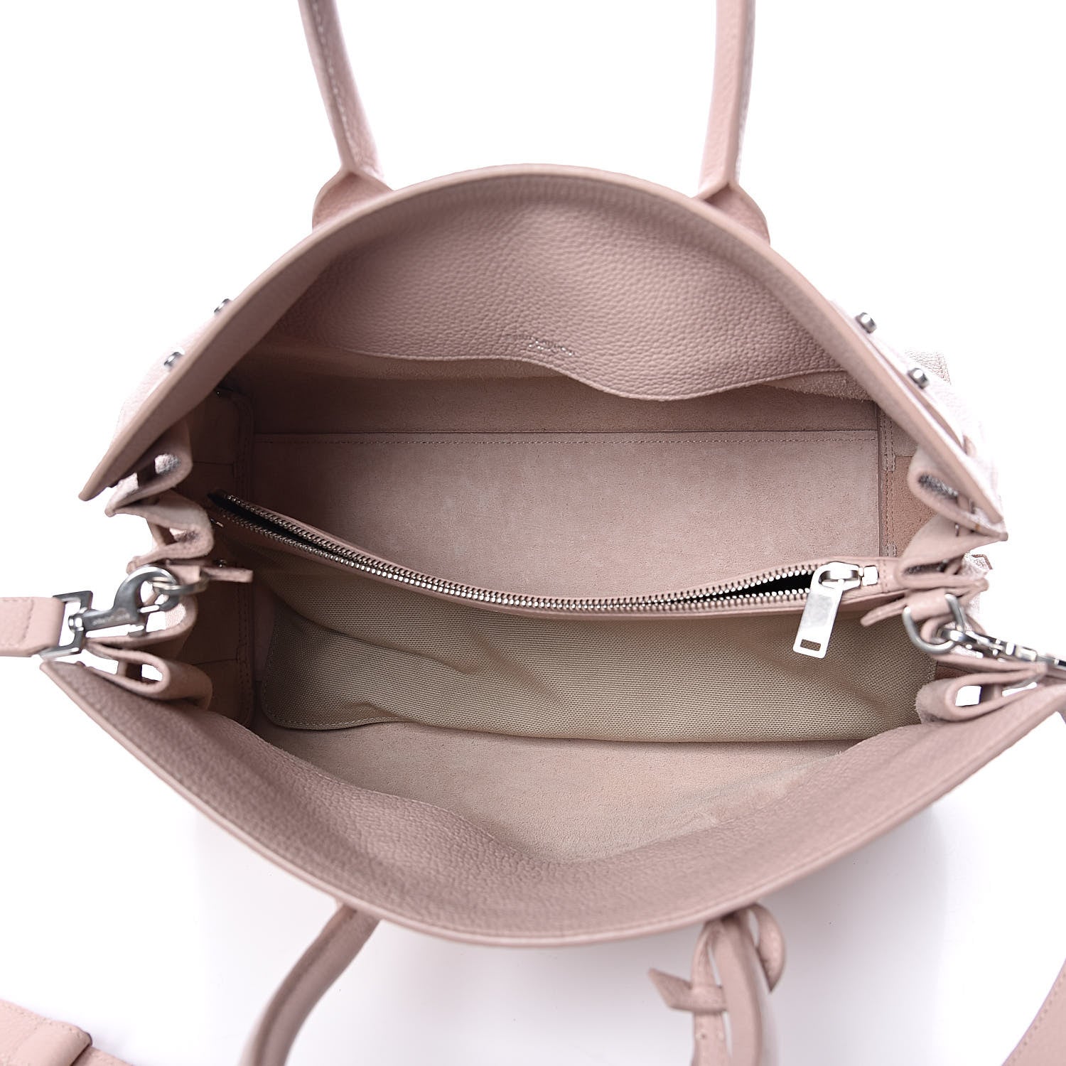 Saint Laurent Grained Calfskin Small Supple Sac De Jour Rose 5 of 15