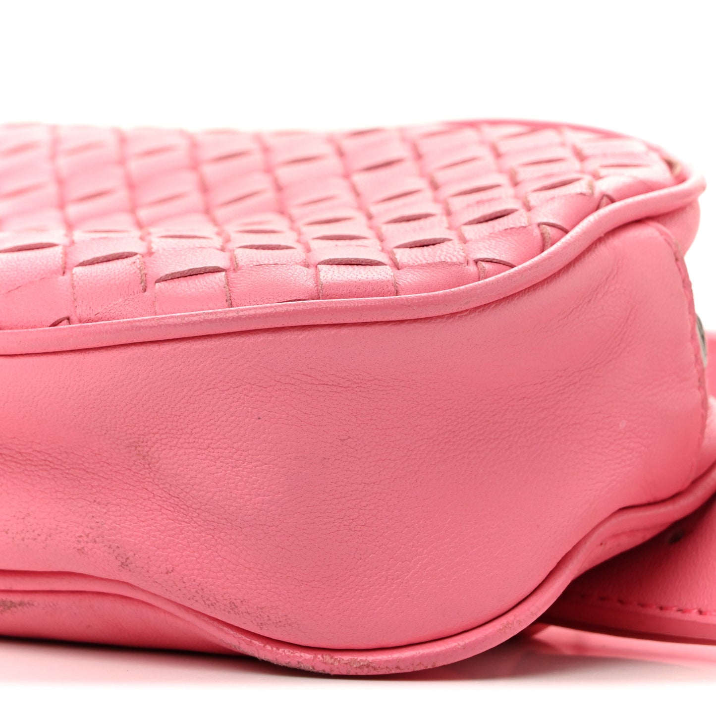 Nappa Intrecciato Belt Bag Pink