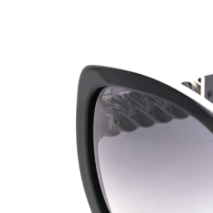 Chanel Acetate Metal Polarized Chain Square Sunglasses 5305 Black 8 of 8