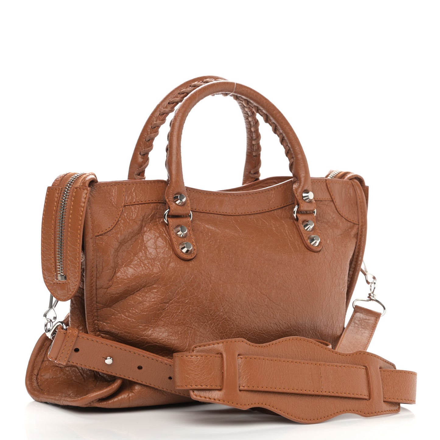 Agneau Classic Silver Hardware S City Camel
