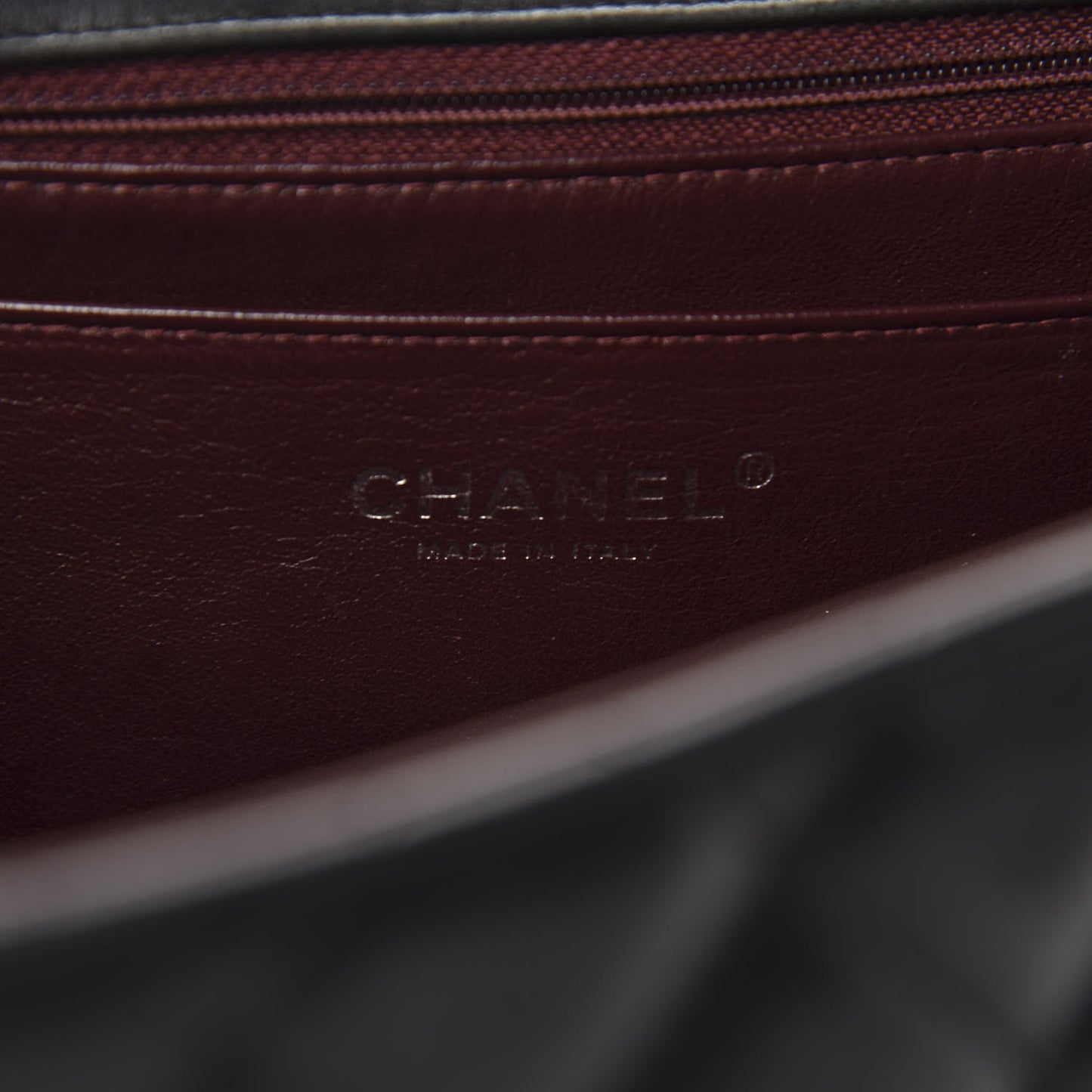 Lambskin Quilted Jumbo Single Flap Black