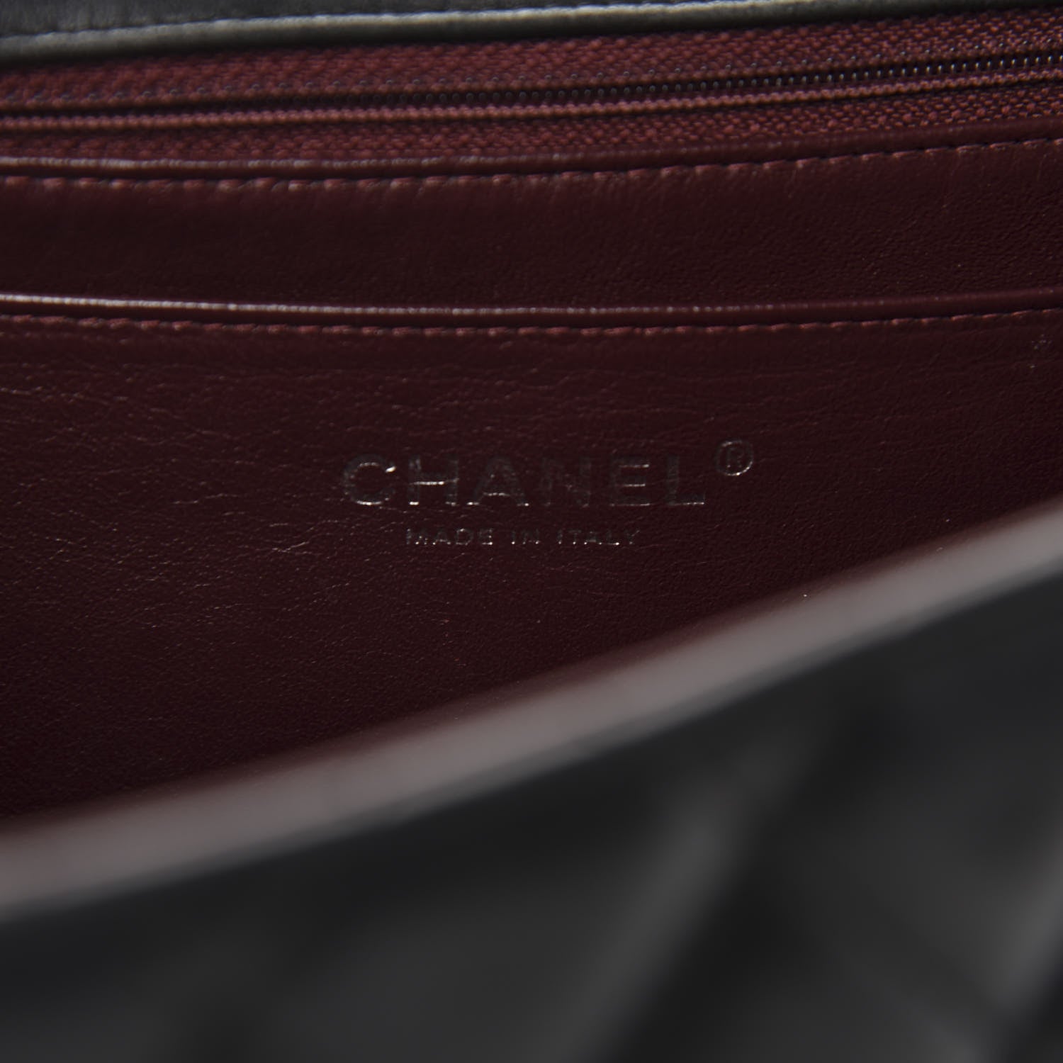 Chanel Lambskin Quilted Jumbo Single Flap Black 10 of 12