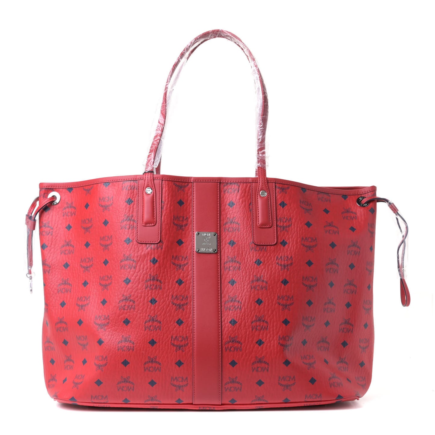 Visetos Large Liz Reversible Shopper Tote Ruby Red