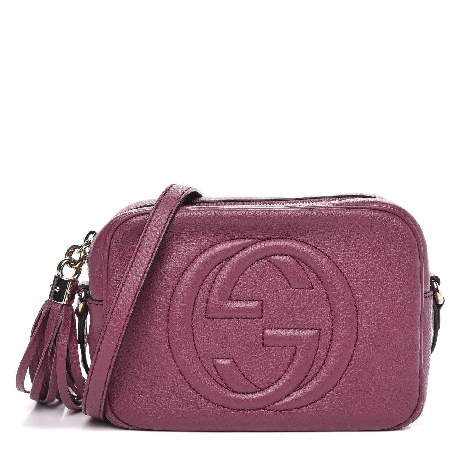 Gucci Pebbled Calfskin Small Soho Disco Bag Peonia Flower 1 of 10