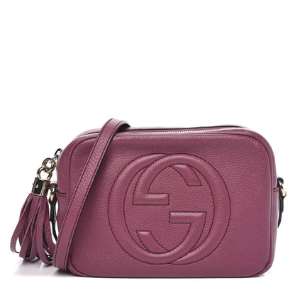 Gucci Pebbled Calfskin Small Soho Disco Bag Peonia Flower 1 of 10
