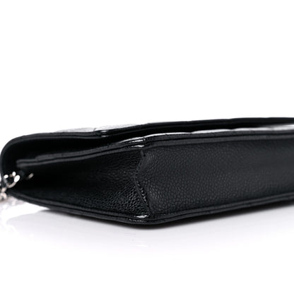 Chanel Caviar Quilted Wallet On Chain WOC Black 9 of 13