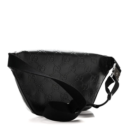 Gucci Calfskin GG Tennis Embossed Pocket Belt Bag Black 3 of 10