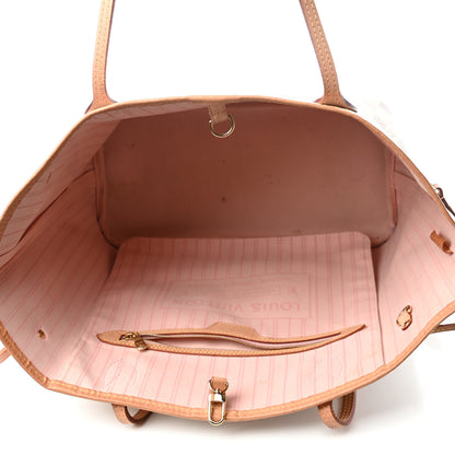 Louis Vuitton Damier Azur Neo Neverfull MM Rose Ballerine 4 of 4