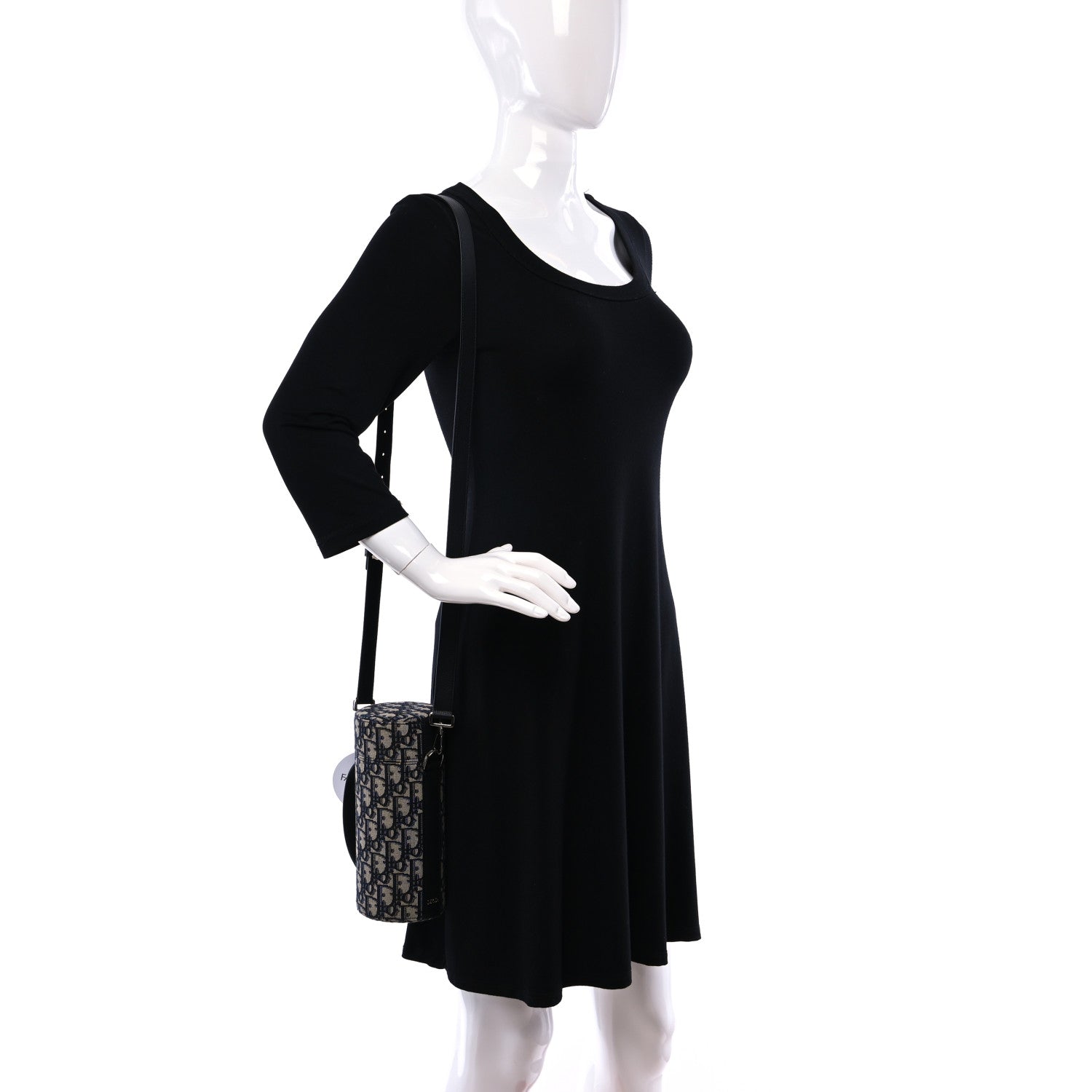 Christian Dior Oblique Vertical Roller Messenger Bag Blue 2 of 10