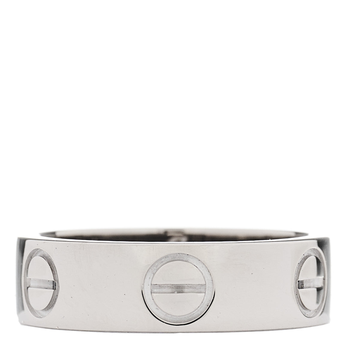 Cartier 18K White Gold 5.5mm LOVE Ring 50 5.25 1 of 4