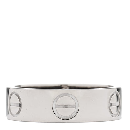 Cartier 18K White Gold 5.5mm LOVE Ring 50 5.25 1 of 4