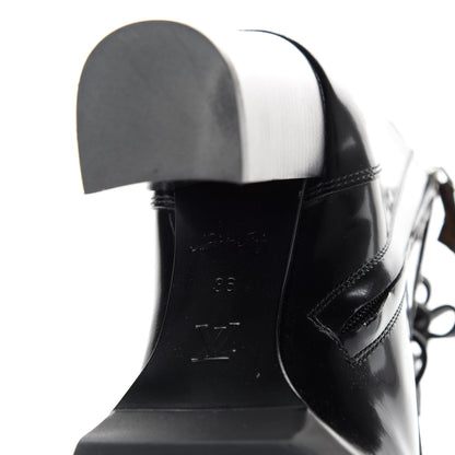 Louis Vuitton Patent Calfskin Monogram Star Trail Ankle Boots 36 Black 7 of 8