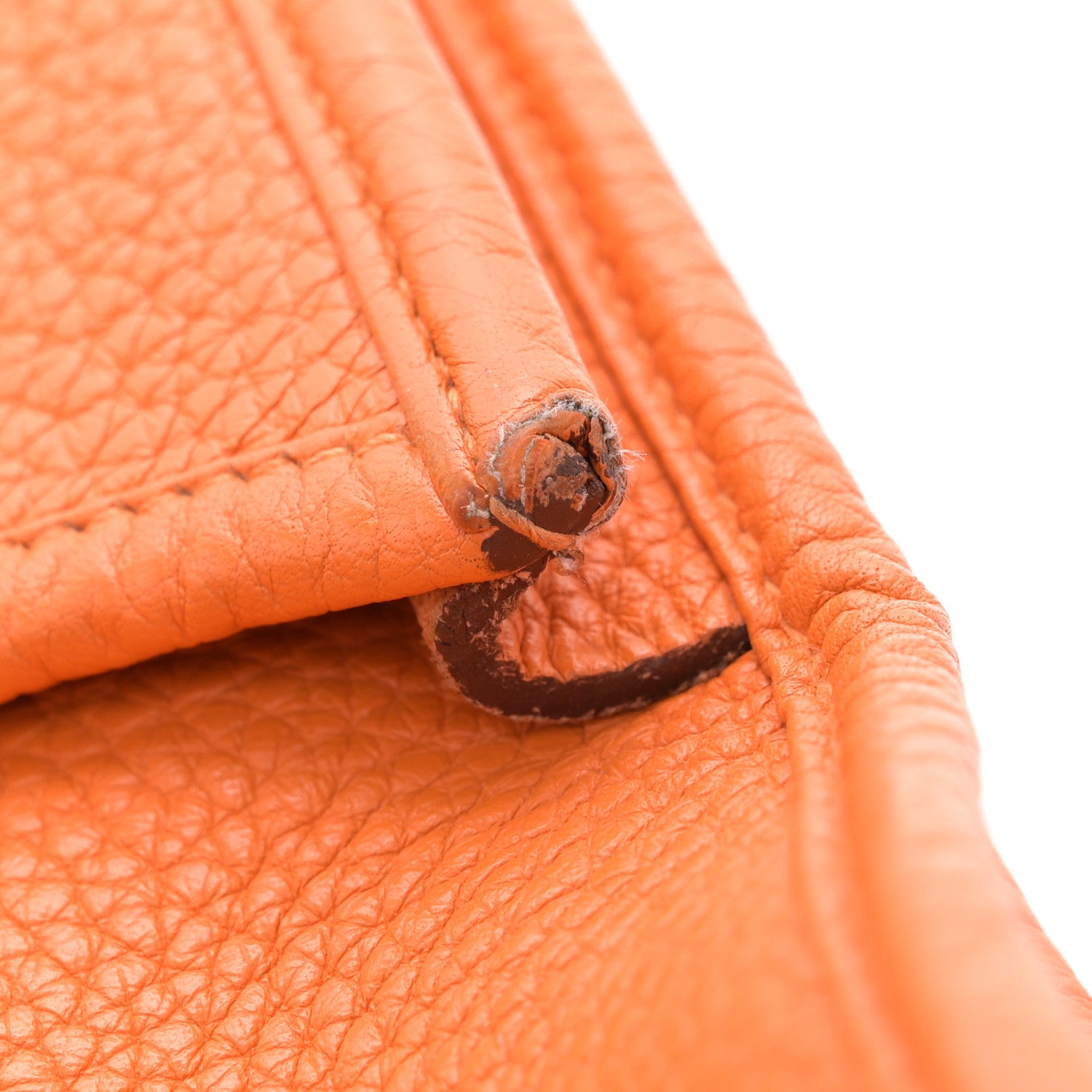 Hermes Taurillon Clemence Evelyne III PM Orange 15 of 15