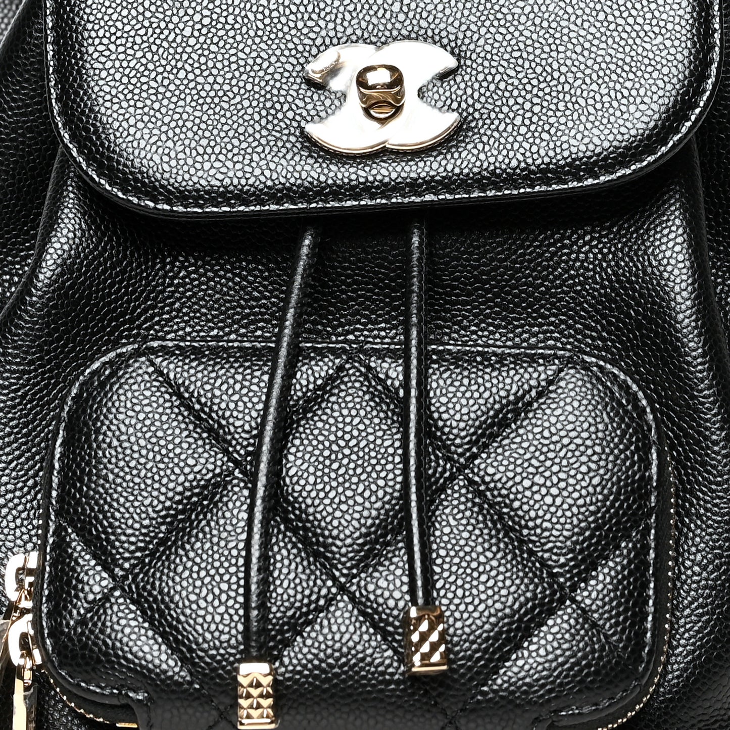 Caviar Quilted Mini Business Affinity Backpack Black
