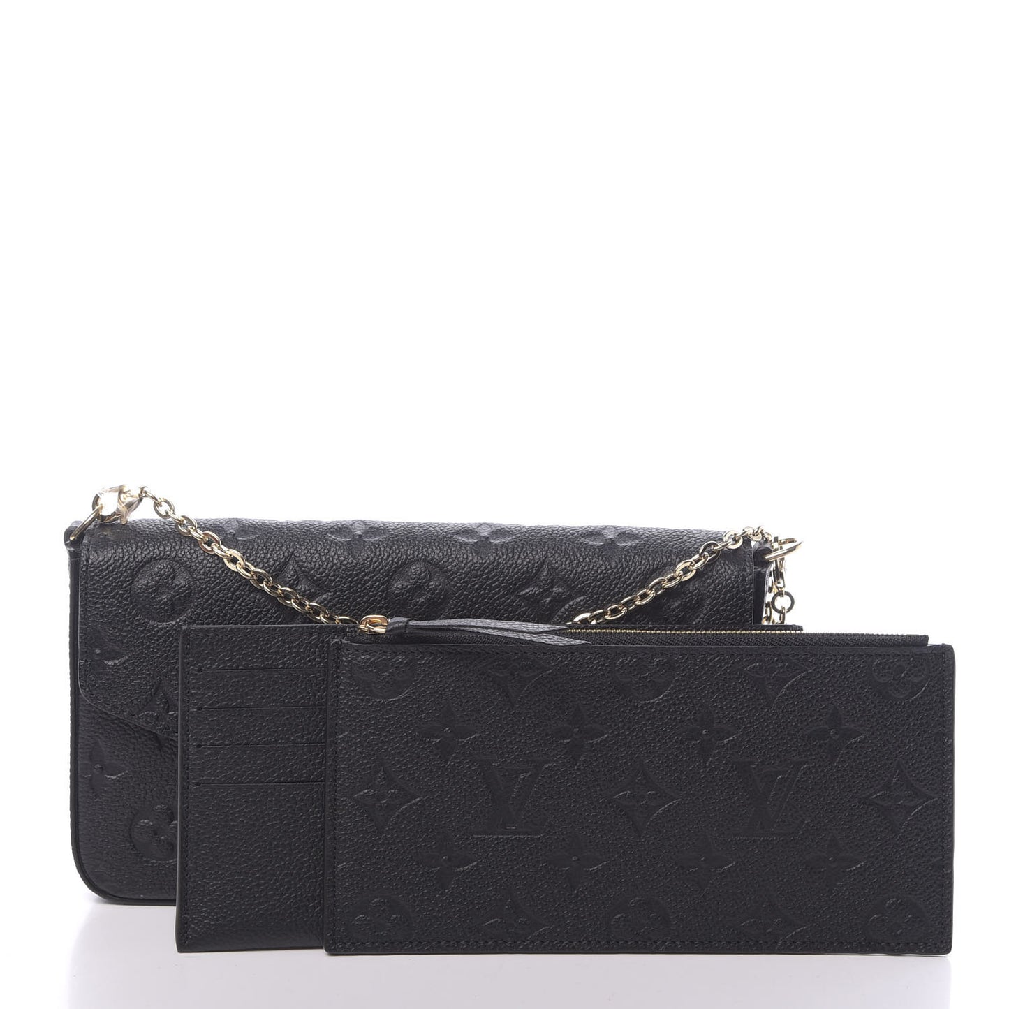 Empreinte Pochette Felicie Chain Wallet Black