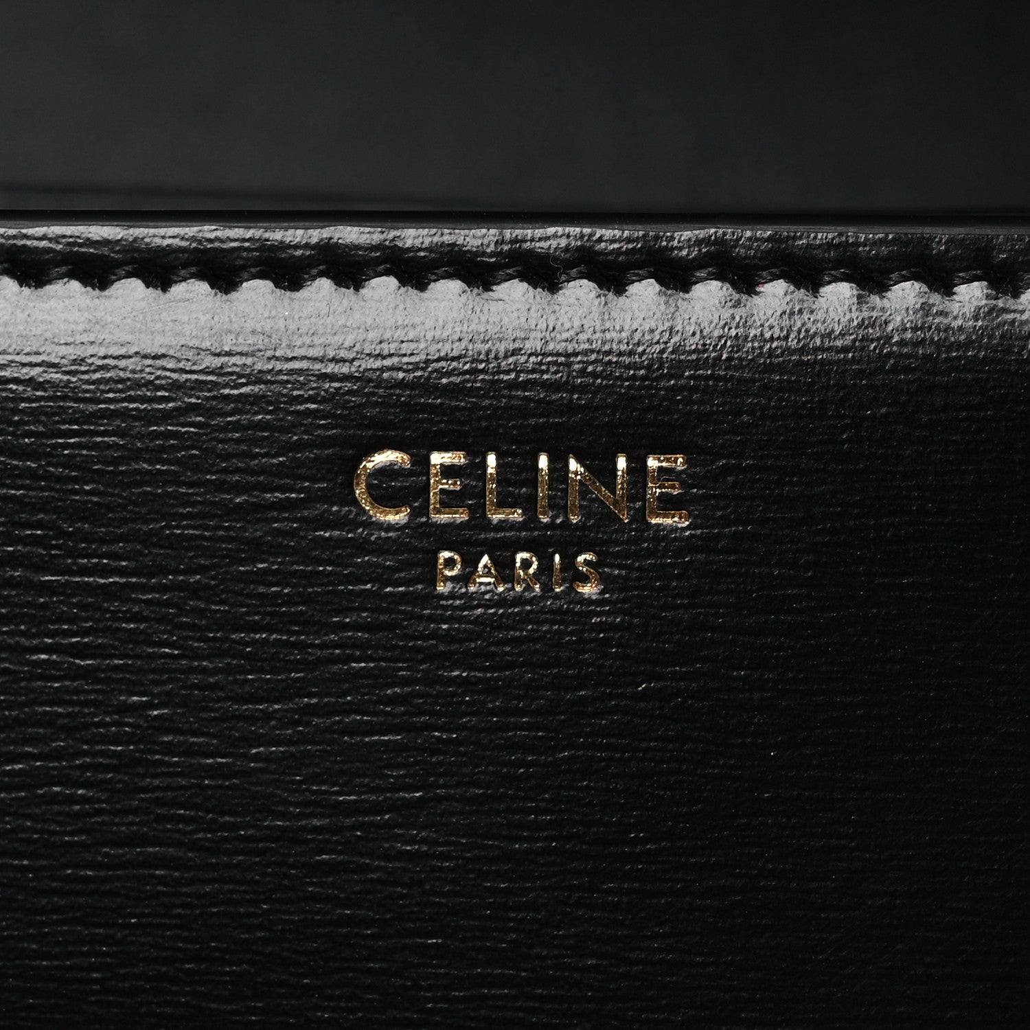 Celine Shiny Calfskin Medium Triomphe Black 6 of 13