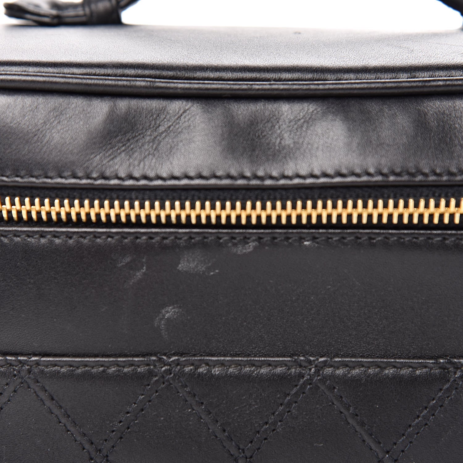 Chanel Calfskin Vanity Cosmetic Bag Black 12 of 20