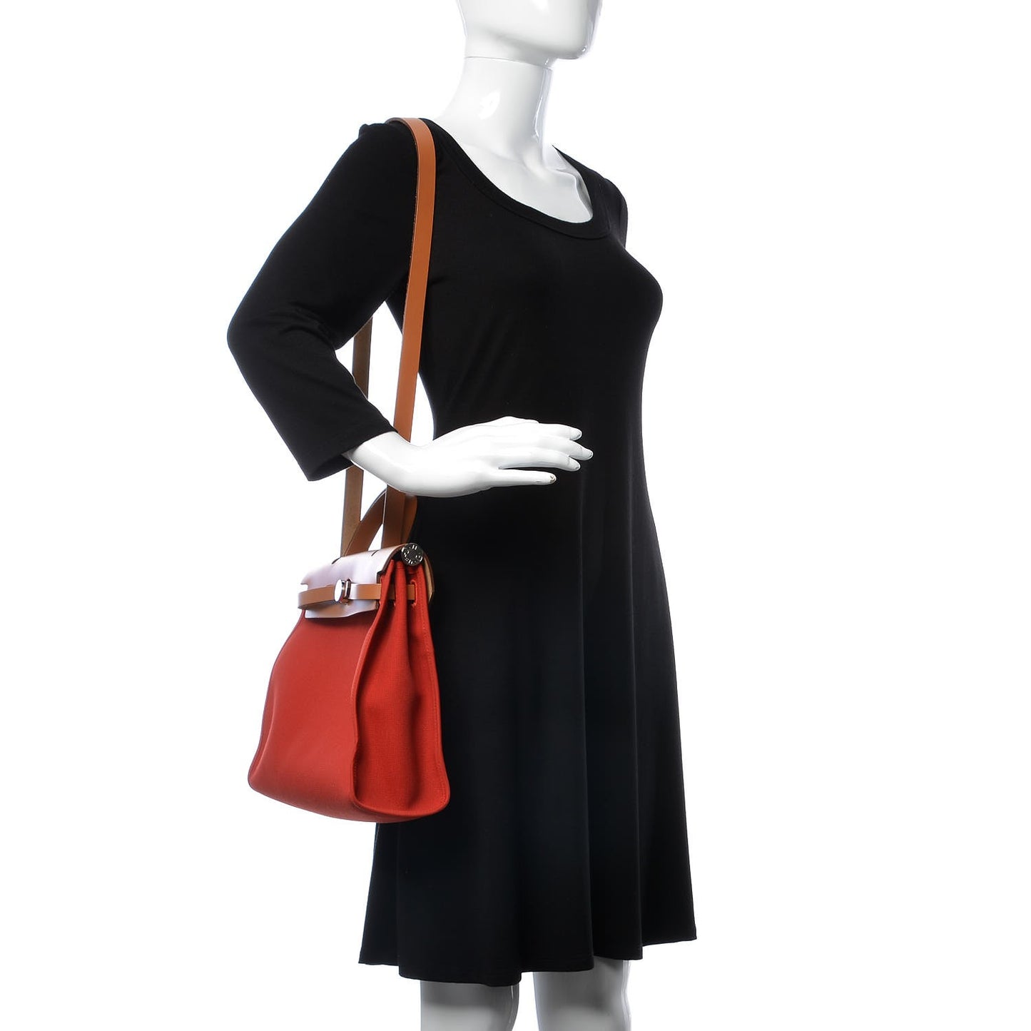 Vache Hunter Toile Herbag Zip 31 PM Rouge Tomate Natural