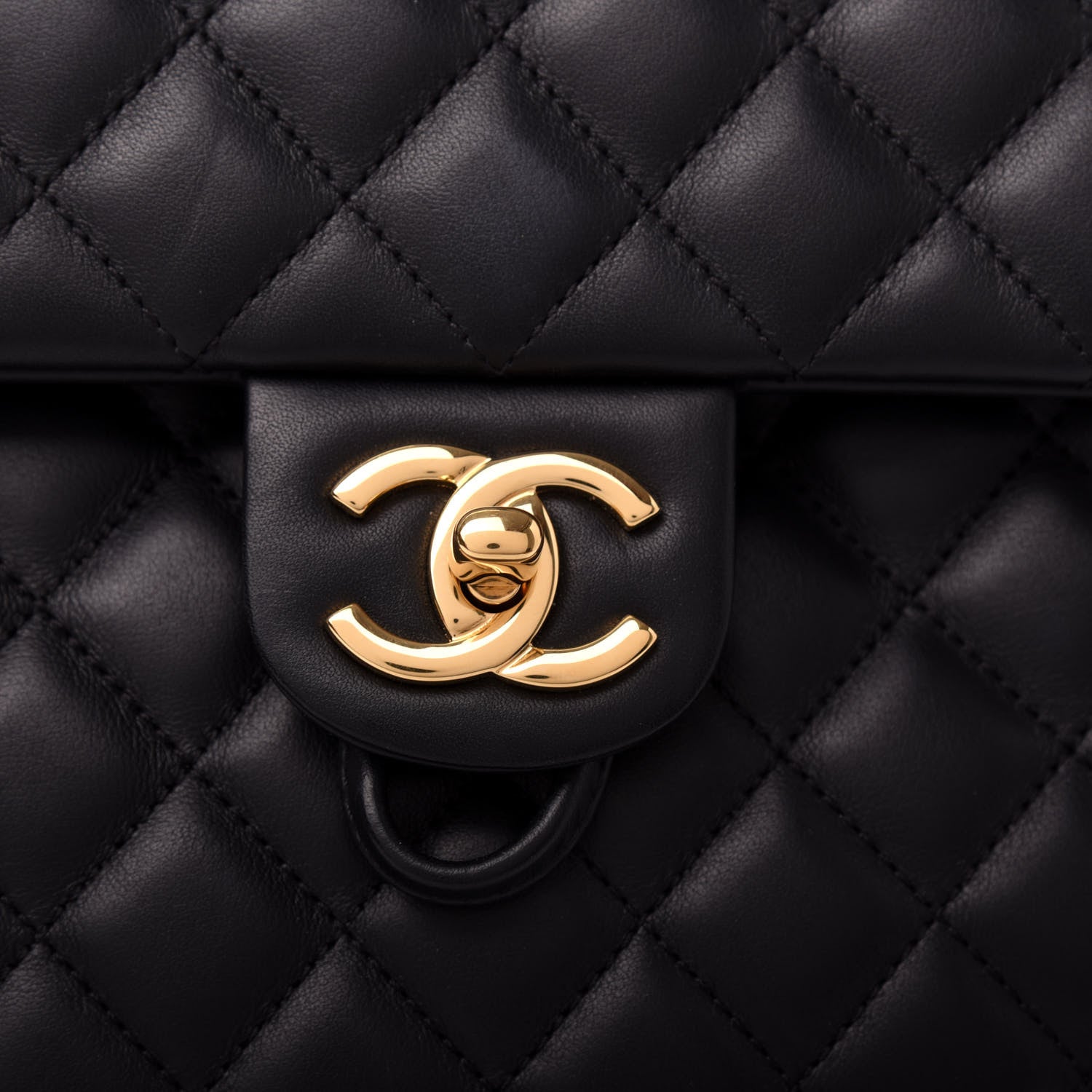 Chanel Calfskin Quilted Large Urban Spirit Backpack Black 9 of 9